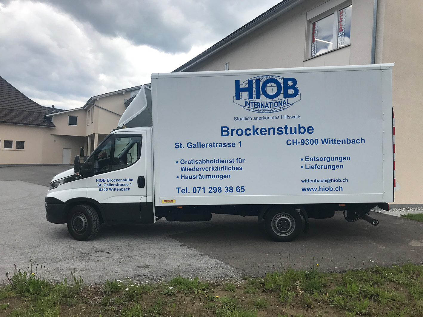 Hiob Kastenwagen Beschriftung